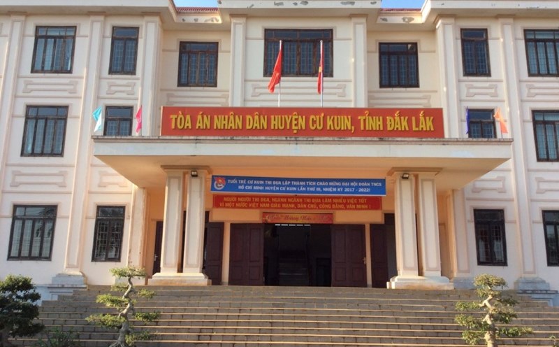 Study the orientation of removing the People's Court and the People's Procuracy at the district level. In the photo: Cu Kuin District People's Court (Dak Lak). Photo: toaandaklak.gov.vn