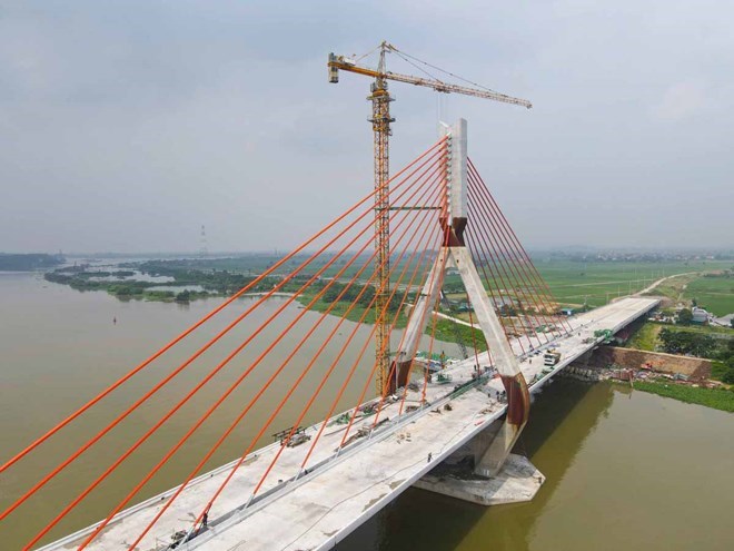 Tiến độ dự án cầu dây văng 1.500 tỉ lớn nhất tỉnh Bắc Giang