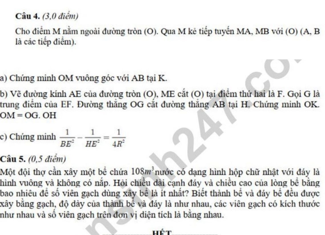 De thi thu vao lop 10 nam 2025 mon Toan - TH&THCS Ho Tung Mau nam 2025. Nguon: Tuyensinh247.com