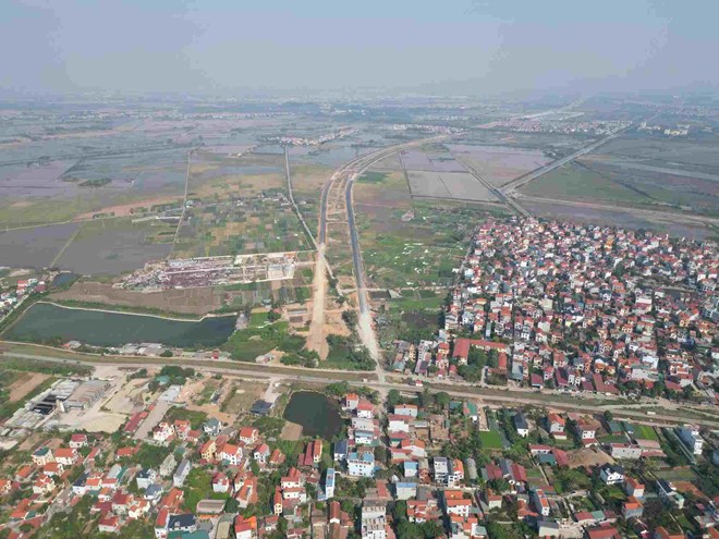 The Ring Road 4 project area passes through. Illustrative photo: Huu Chanh
