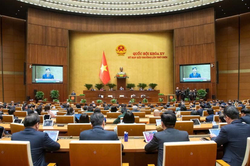 Bế mạc Kỳ họp bất thường lần thứ 9, Quốc hội khóa XV. Ảnh Quochoi.vn