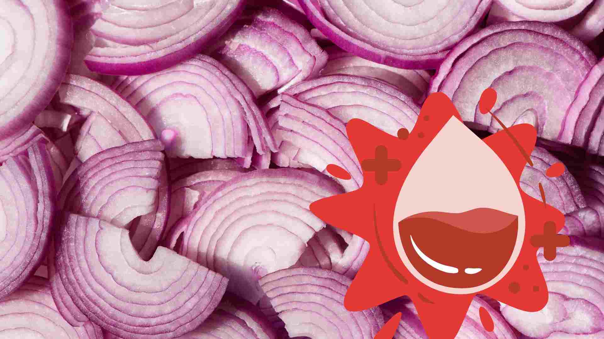 Onions can help purify blood vessels. Graphics: Ha May