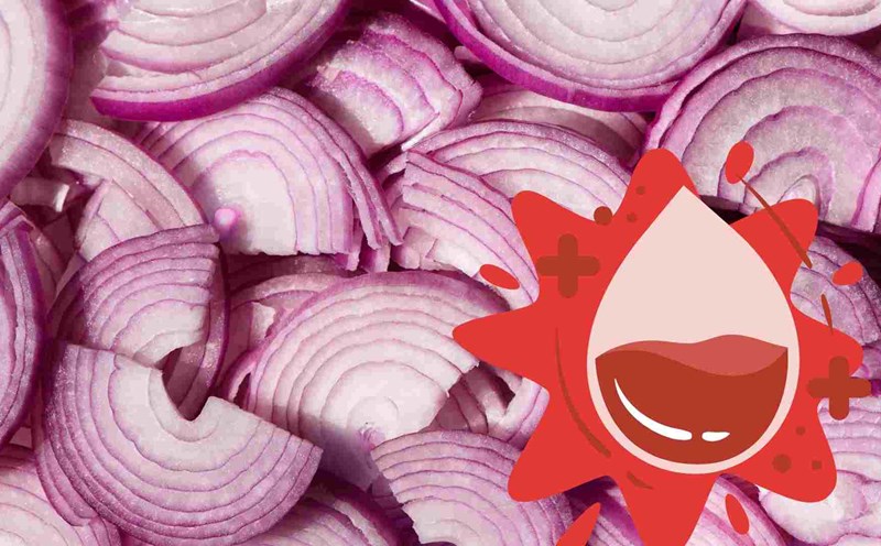 Onions can help purify blood vessels. Graphics: Ha May