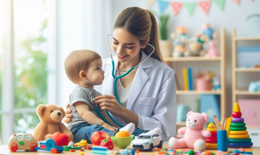 Bệnh tim bẩm sinh (CHD) là những dị tật tim mạch xuất hiện từ khi còn trong bụng mẹ. Ảnh - AI: Hữu Vũ