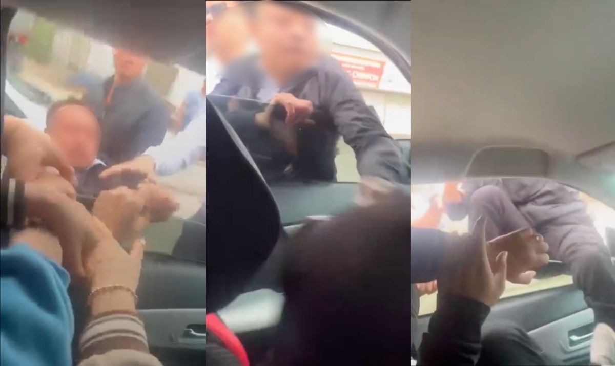 Video circulating on social media about the scuffle at Con Nhat ferry terminal (Giao Thuy town, Giao Thuy district, Nam Dinh province). Photo: Screenshot