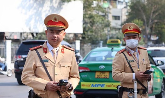 Công an Hà Nội trực xuyên suốt những ngày Tết Nguyên đán 2025. Ảnh: A.Nhật