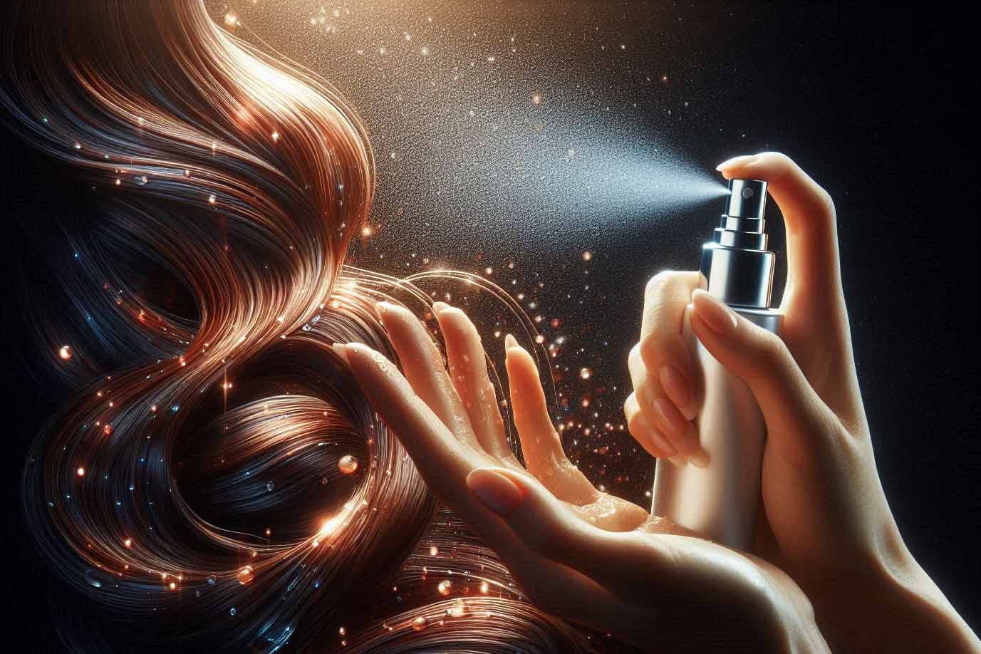 Hair serum not only helps care for hair but also protects and maintains the natural beauty of hair. Photo - AI: Ngoc Thuy