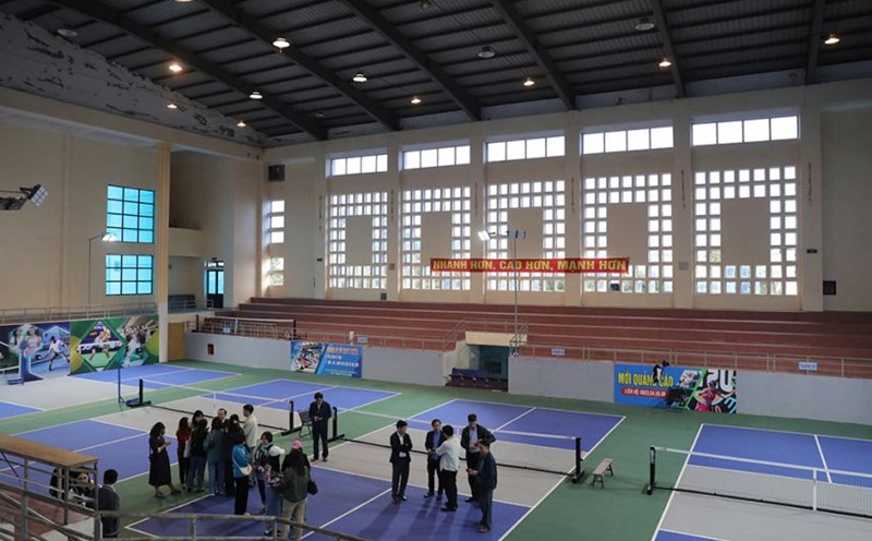 Nam Dan District Sports Stadium, Nghe An Province. Photo: Khieu Minh