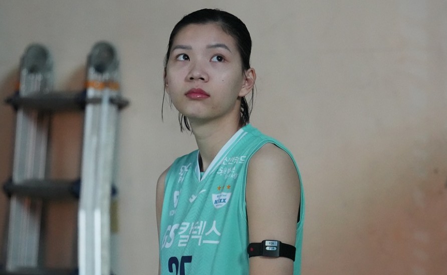 Bich Thuy gop cong vao chien thang thu 5 cua GS Caltex Seoul Kixx o mua giai 2024-2025. Anh:  GS Caltex FC