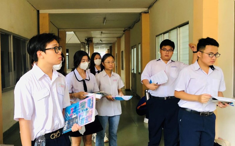 Candidates taking the 2024 VNU-HCM competency assessment exam. Photo: Chan Phuc