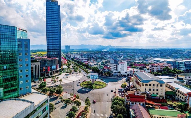 Up to now, Ha Tinh City has basically completed the merger and adjustment of administrative boundaries. Photo: Hatinh.gov.vn