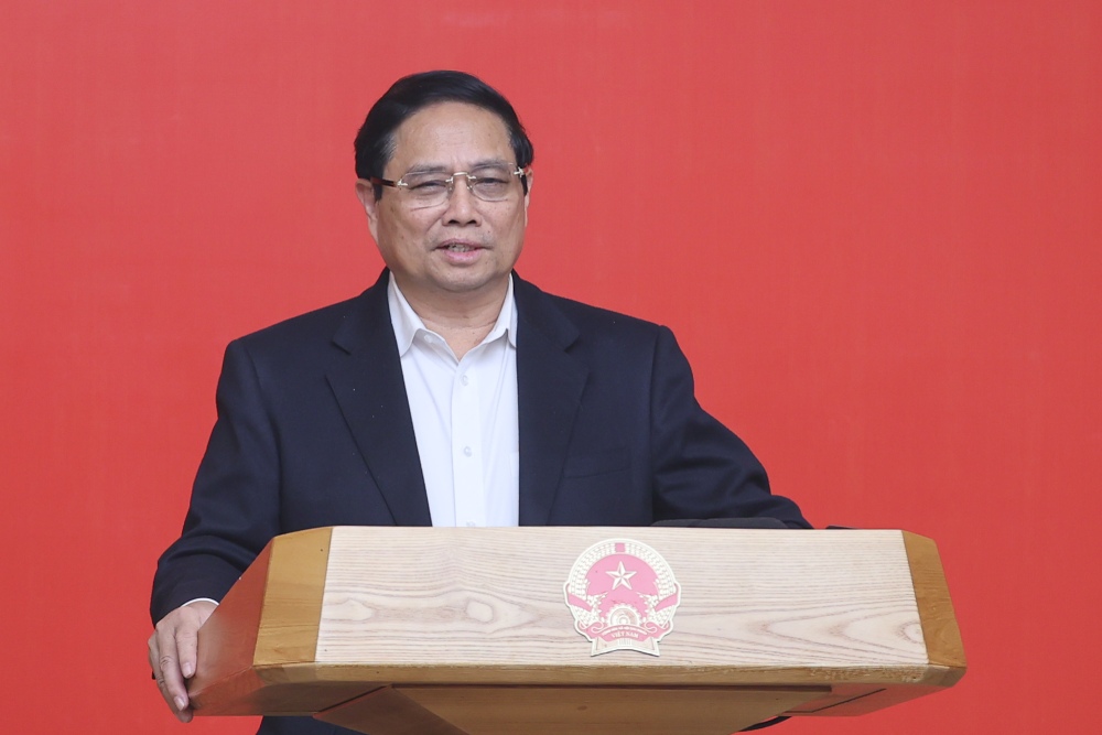 Thu tuong Chinh phu Pham Minh Chinh phat bieu. Anh: VGP