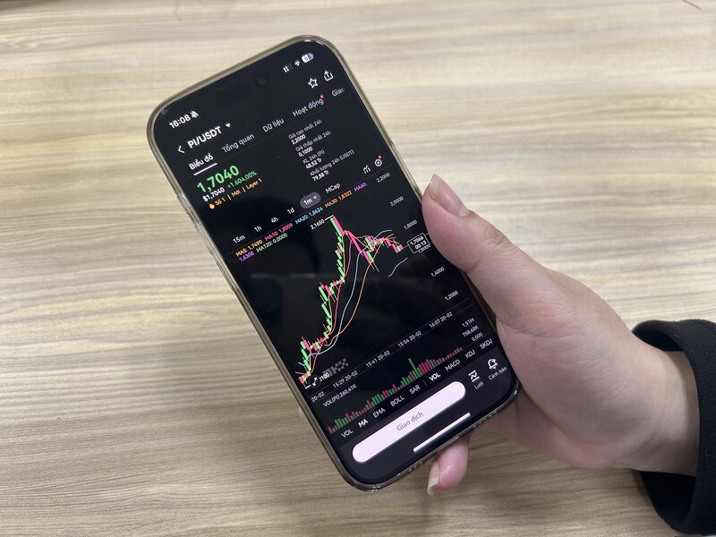 Pi Network has been officially traded on a number of cryptocurrency exchanges. Photo: Anh Vu