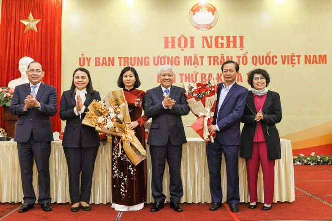 2 nhân sự tham gia Ủy ban, Đoàn Chủ tịch Mặt trận Tổ quốc