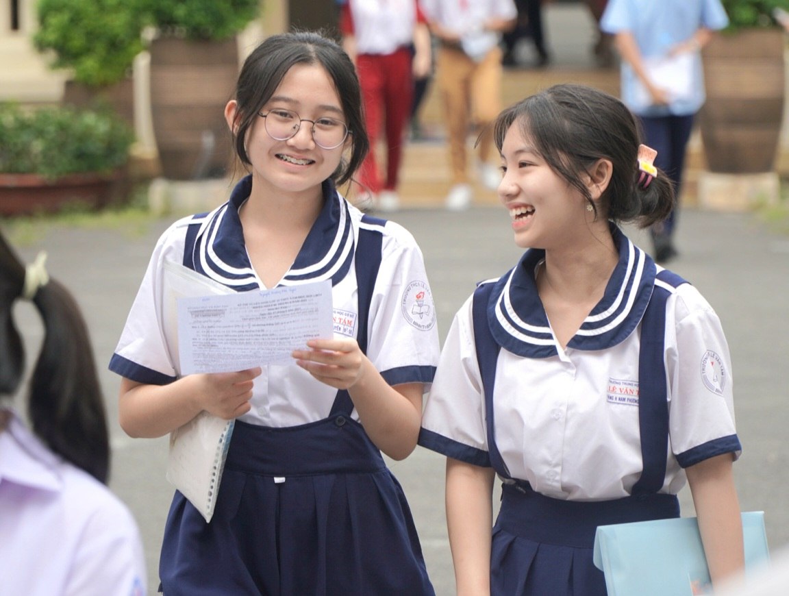 All students in Ho Chi Minh City are exempted from tuition fees from the 2025 - 2026 school year. Photo: Chan Phuc