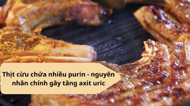 A type of red meat that increases uric acid. Graphics: Huong Giang