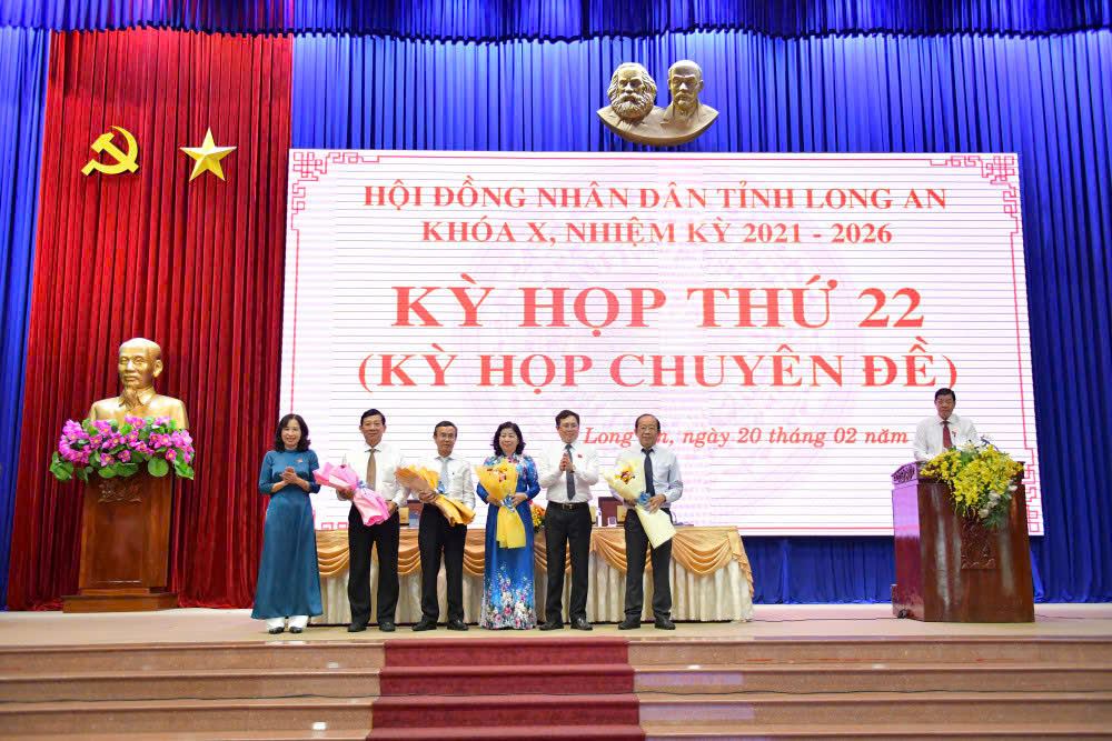 The 22nd session of the People's Council of Long An province, term X, 2021-2026, took place on February 20. Photo: Duy Minh