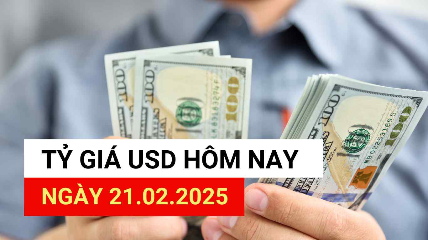 USD exchange rate today, February 21, 2025.