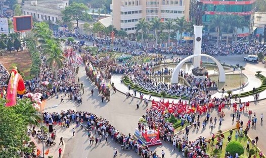 Lễ hội cà phê Buôn Ma Thuột đón hàng nghìn người dân và du khách đến tham dự. Ảnh: UBND tỉnh Đắk Lắk