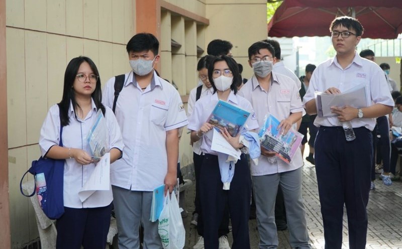 Candidates taking the Ho Chi Minh City National University's competency assessment exam in 2024. Photo: Chan Phuc