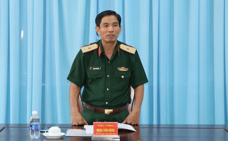 Major General Dang Van Hung ceased to hold the position of Deputy Commander and Chief of Staff of Military Region 7, retired, and is waiting for retirement. Photo: Qdnd.vn