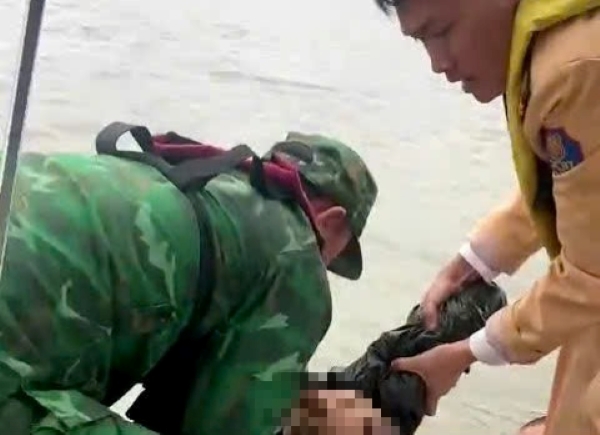 The authorities promptly rescued Ms. T.L.D. Photo: Hai Phong City Police