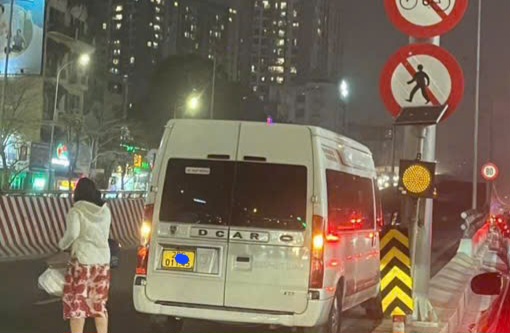 The image of the violation was recorded by the people. Photo: Provided by the police