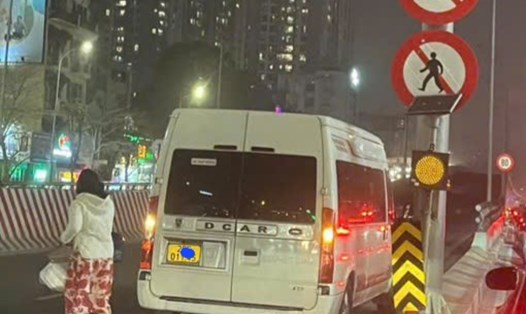 Hình ảnh vi phạm được người dân ghi lại. Ảnh: Công an cung cấp