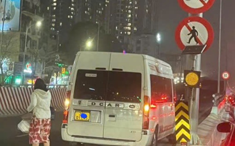 The image of the violation was recorded by the people. Photo: Provided by the police