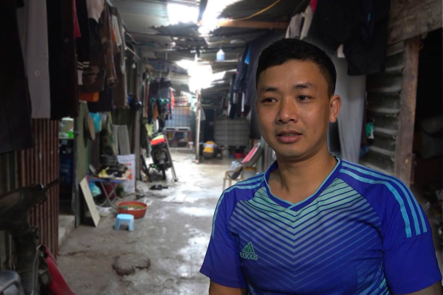 Workers struggle to make a living in the shallow and muddy boarding houses