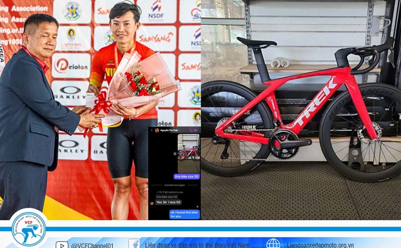 31 burned bicycles of the Vietnam school bicycle team will be compensated by Thailand. Photo: VCF
