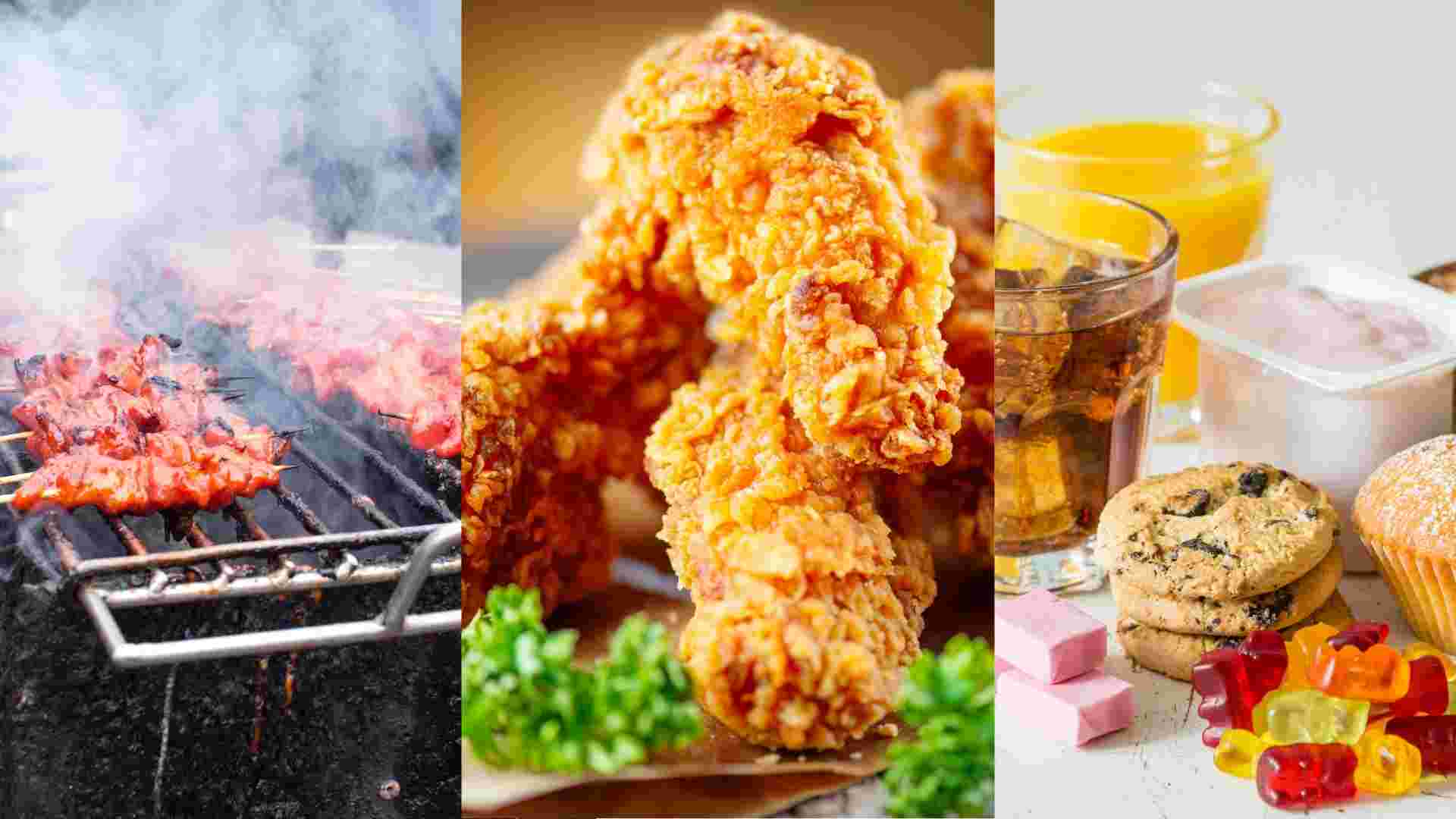 Unhealthy foods can cause diabetes complications. Graphics: Ha May