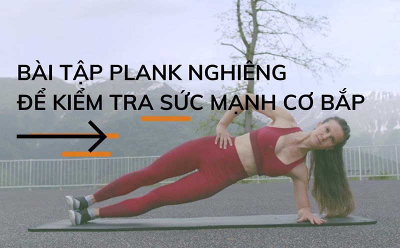 Side plank exercises help test muscle strength