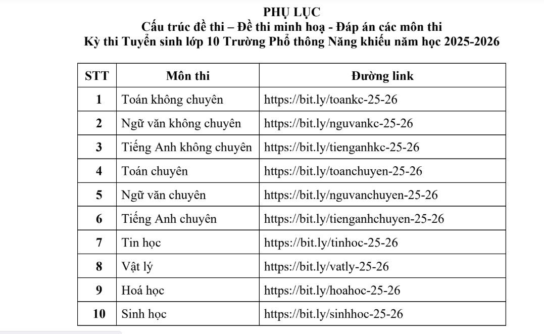 De minh hoa thi lop 10 cua truong Pho thong Nang khieu - Dai hoc Quoc gia TPHCM nam 2025. Anh: Nha truong