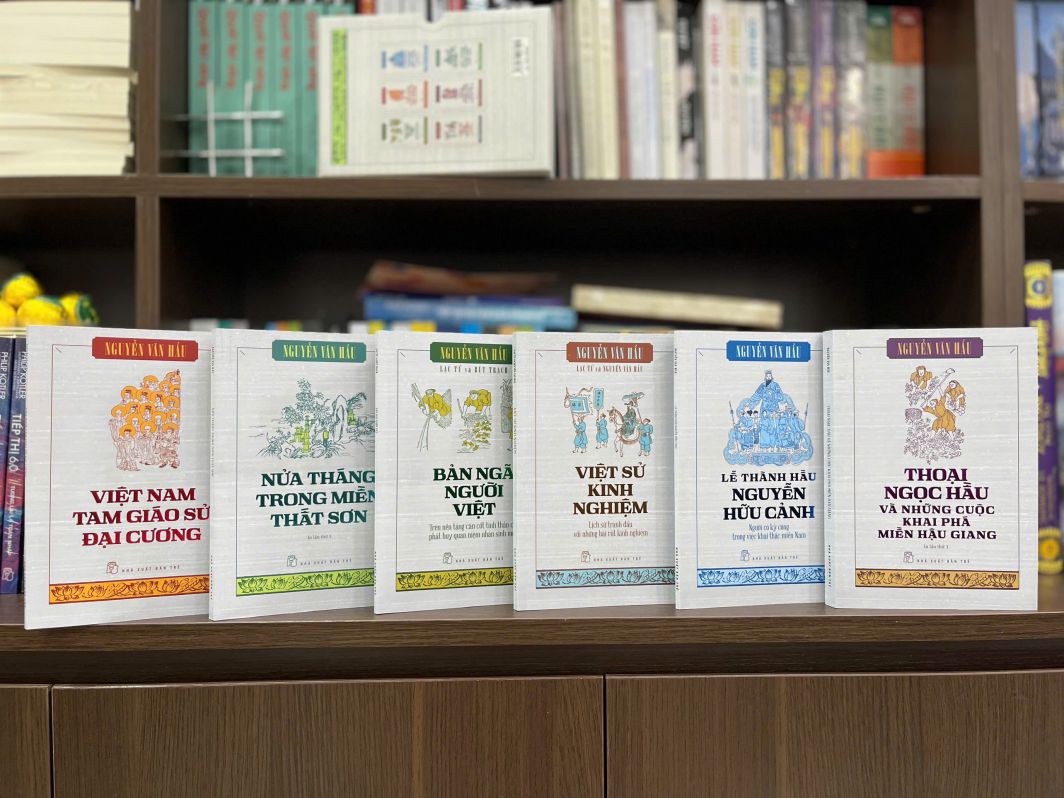 6 books by author Nguyen Van Hau. Photo: Publishing House