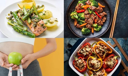 Món ăn giàu protein giúp giảm mỡ bụng. Đồ họa: Thanh Thanh
