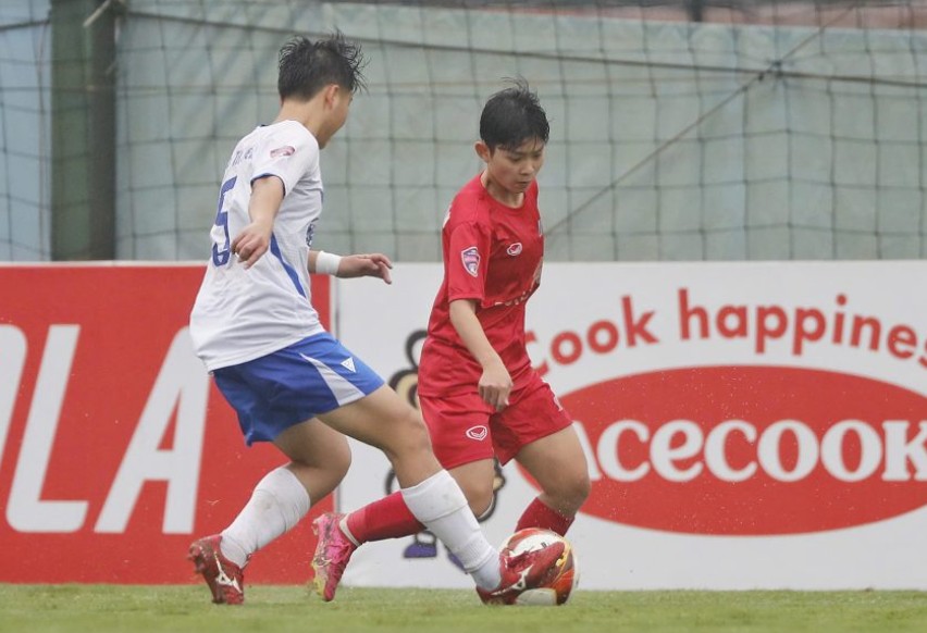 Phong Phu Ha Nam U19 Women's U19 won 2-0 against Thai Nguyen T&T U19 Women's U19. Photo: VFF