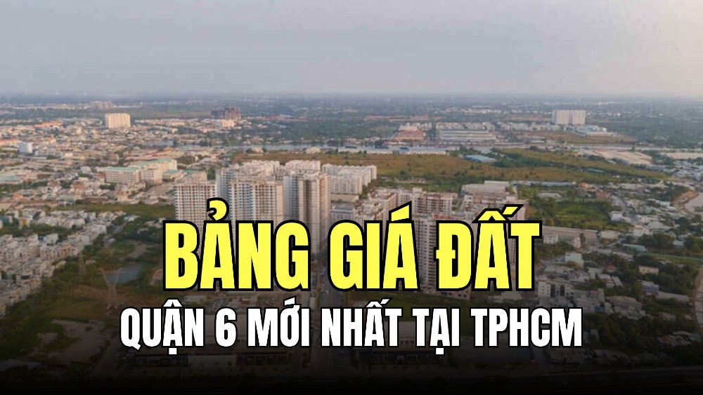 Latest land price list of District 6. Graphics: Tra My