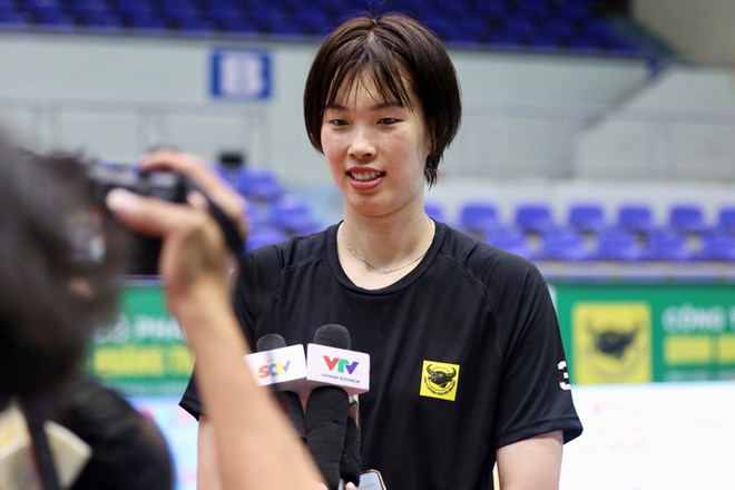 Tran Thi Thanh Thuy is likely to go abroad to Korea to compete. Photo: Nhu Huy