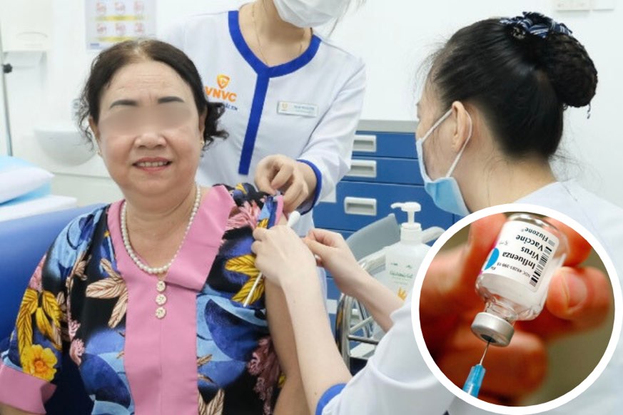 The large number of people with influenza in the community has caused vaccine shortages. Photo: VNVC Thai Nguyen.