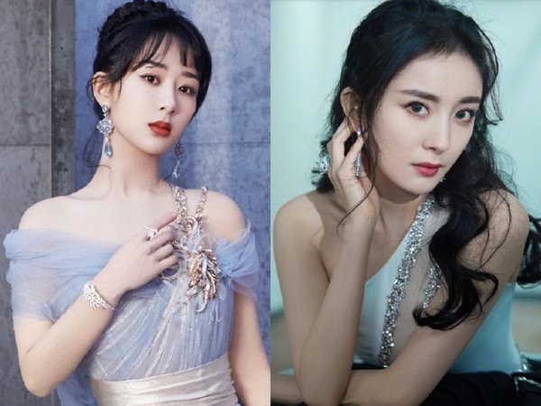 Actress Duong Tu and Duong Mich. Photo: Weibo