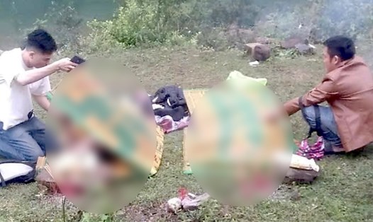 2 người đuối nước tử vong khi đang lội qua suối. Ảnh: T. Thiên