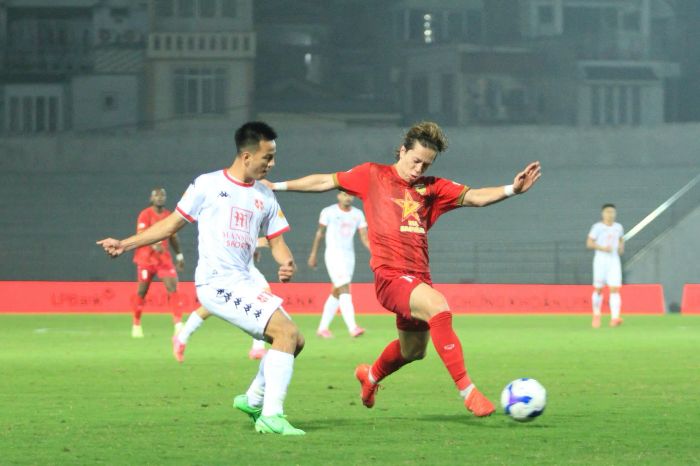 Hong Linh Ha Tinh lost 0-1 to Hai Phong in round 14 of V.League 2024-2025. Photo: Mai Huong
