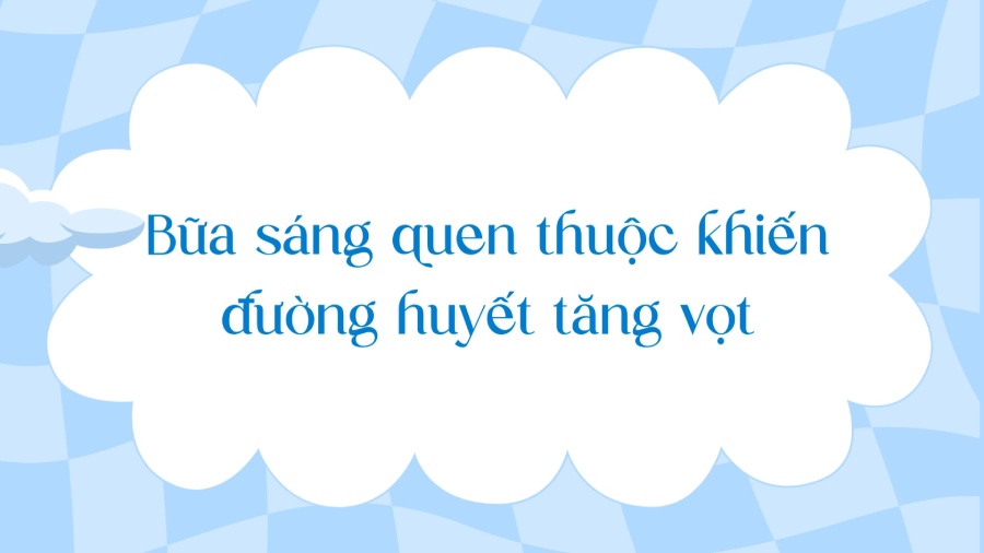 Familiar breakfast causes blood sugar to spike