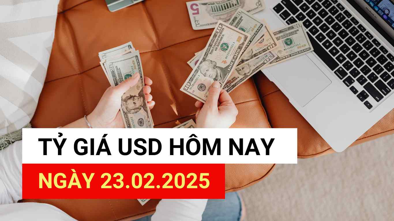 USD exchange rate today, February 23, 2025.