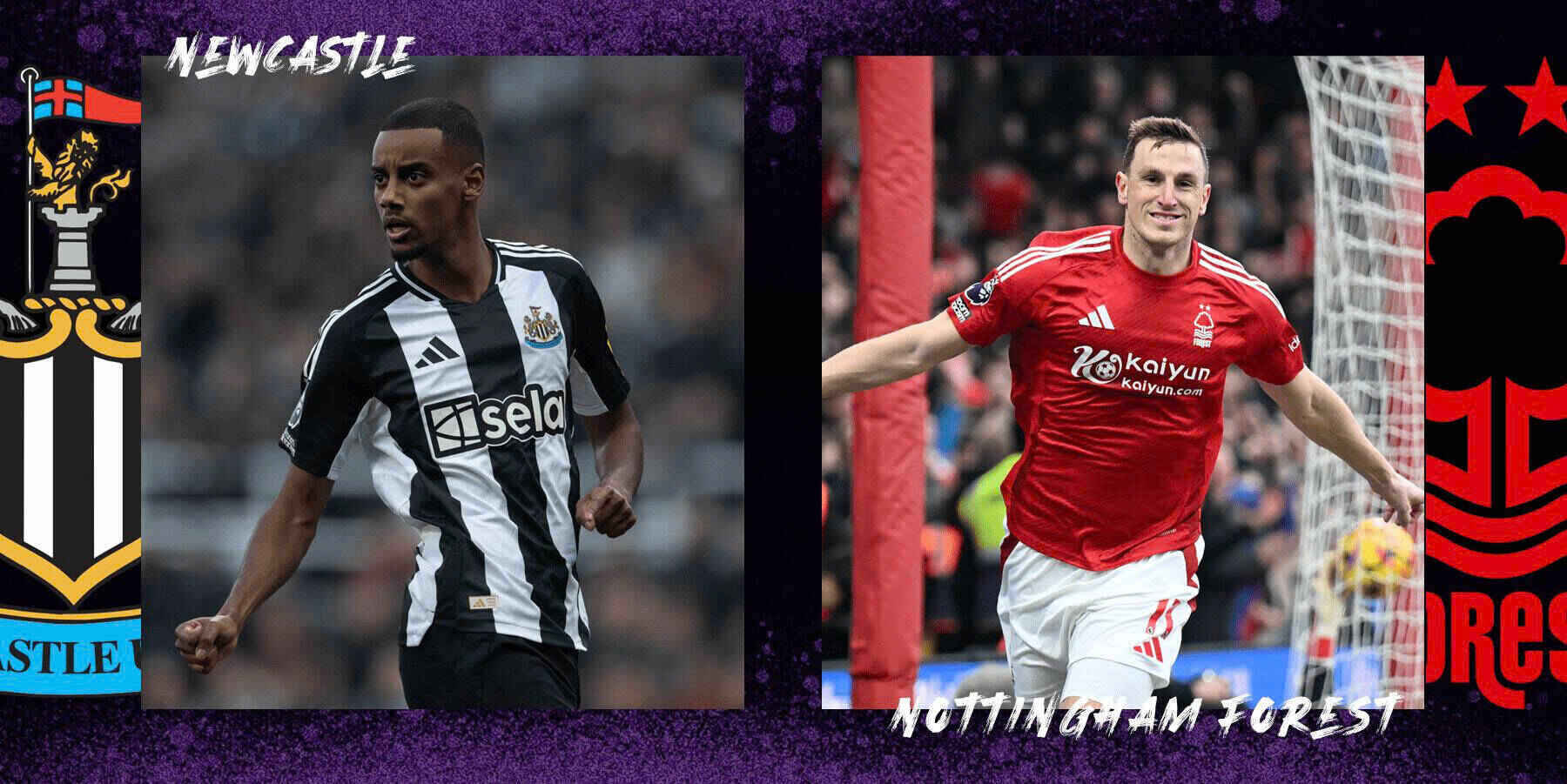 Newcastle face Nottingham in the Premier League. Photo: Opta