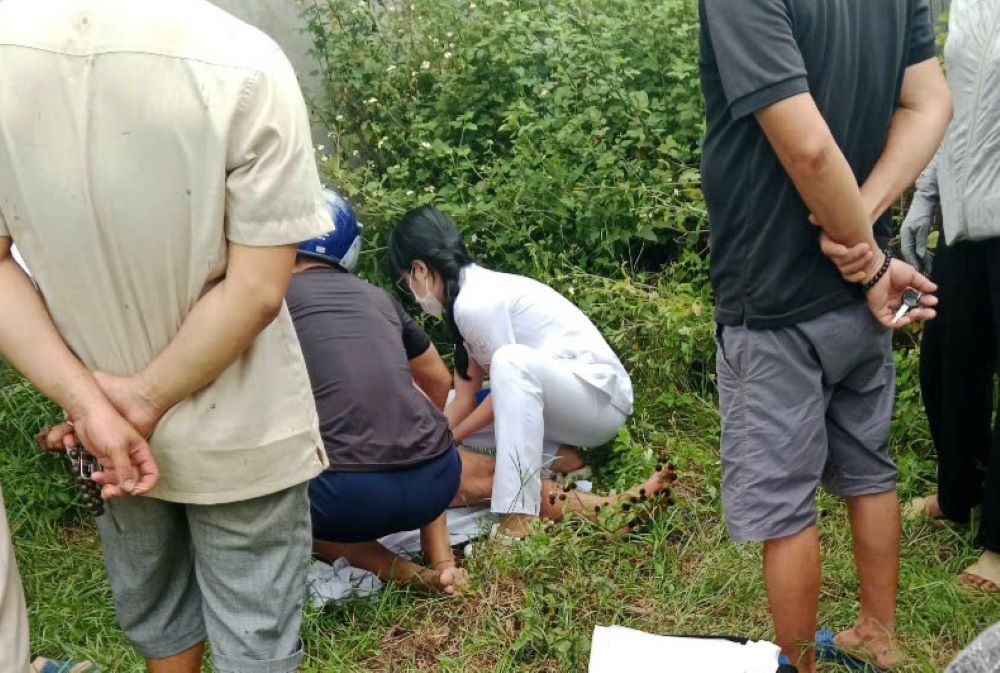 The buffalo injured two men in Binh Chanh District, afternoon of February 22. Photo: People's court