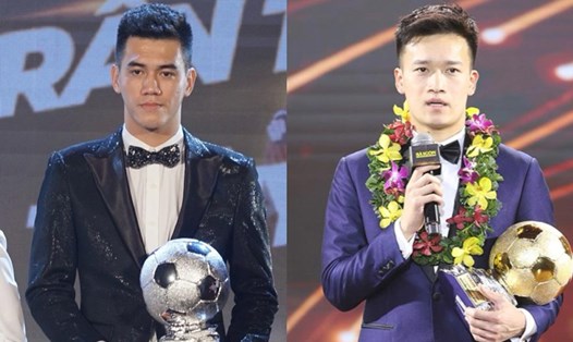 Tiến Linh và Hoàng Đức là ứng viên cho danh hiệu Quả bóng Vàng Việt Nam. Ảnh: Thanh Vũ