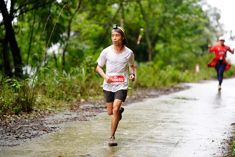 Le Tan Hi won the men's 42km distance at the Tam Dao City Trail 2025. Photo: Organizing Committee