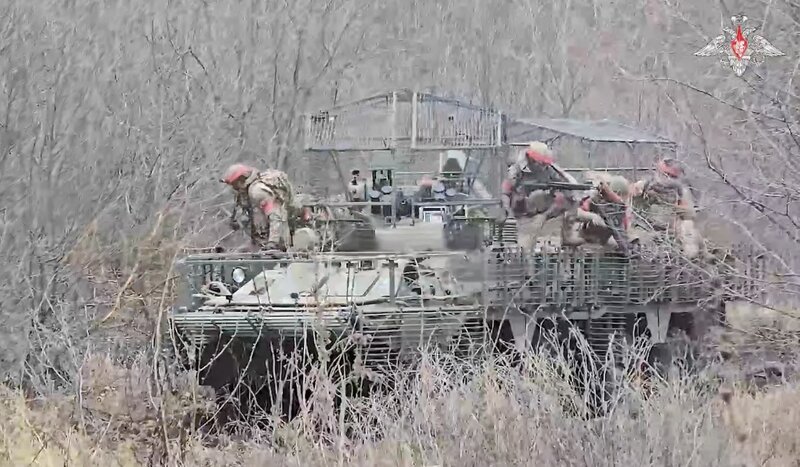 Russian troops practice at the rear. Photo: Russian Ministry of Defense